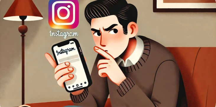 một người đáng ngờ trên instagram